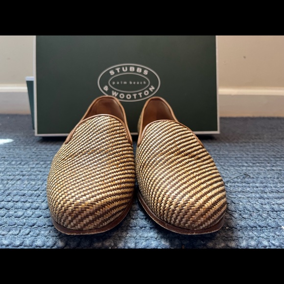 Stubbs and Wootton Straw Slipper - Picture 6 of 10